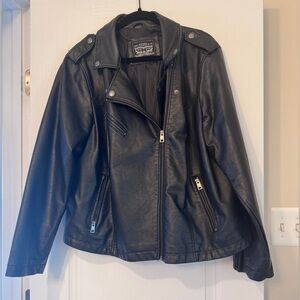 LEVI’s black vegan leather jacket